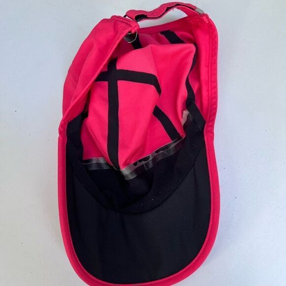 NIKE Featherlight Dri-Fit Hat Cap Neon Pink Adjustable Womens Running Golf - Picture 2 of 4